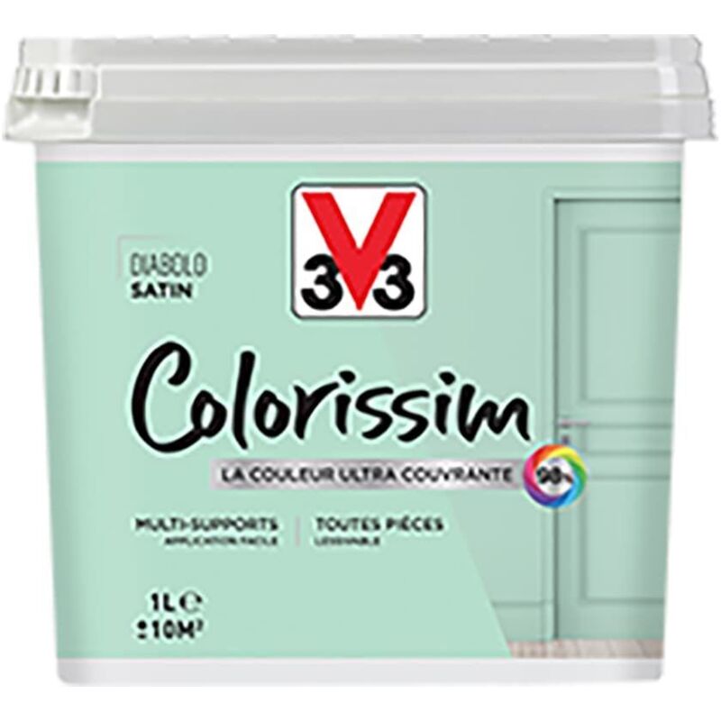 Peinture Multi-supports V33 Colorissim Satin Diabolo 1 l