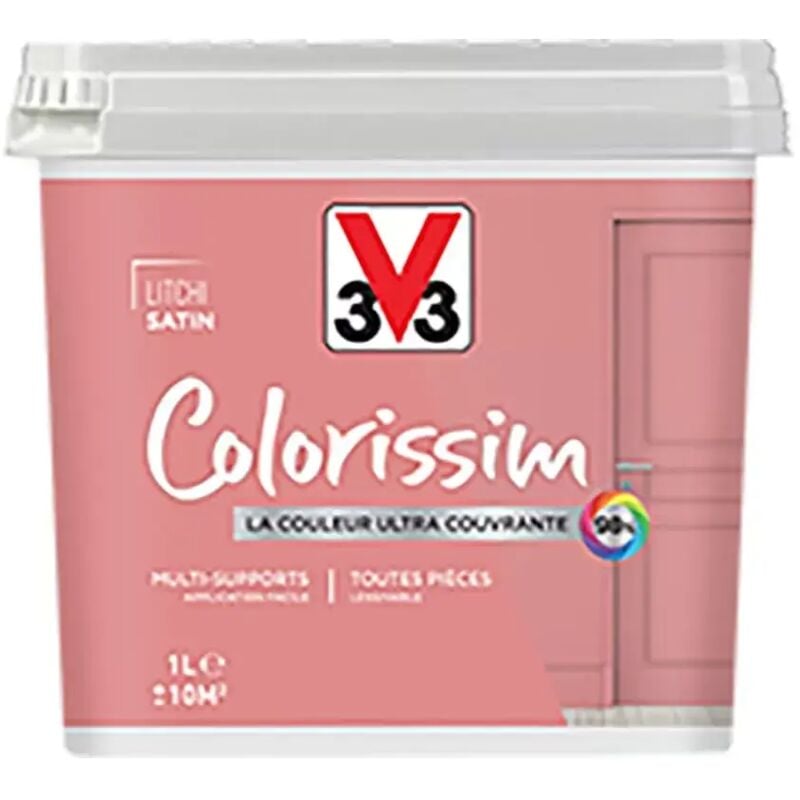 Peinture Multi-supports V33 Colorissim Satin Litchi 1 L