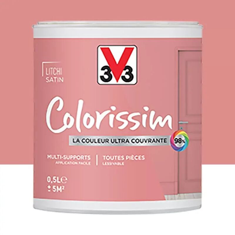 Peinture Multi-supports V33 Colorissim Satin Litchi 0,5 l