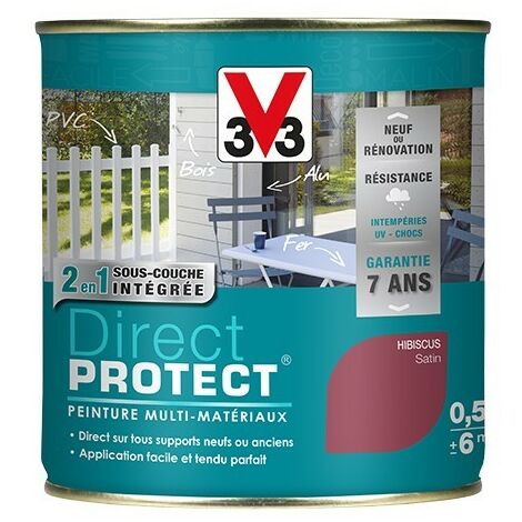 V33 Peinture Glycéro Multi-supports Direct Protect Hibiscus - Hibiscus