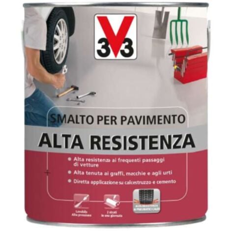 V33 - SMALTO PER PAVIMENTI ALTA RESISTENZA BIANCO  0,5 LT