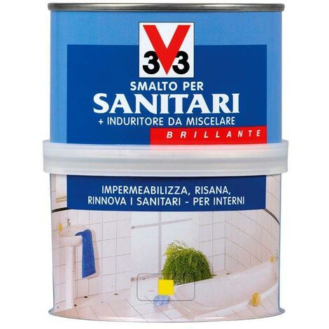 Smalto Per Vasca Da Bagno.V33 Smalto Per Sanitari Bianco 0 5lt V33007221