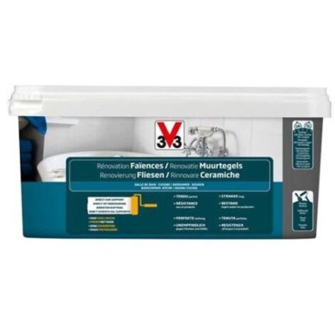 V33 SMALTO RINNOVARE CERAMICHE BIANCO PIUMA SATINATO 2 LT