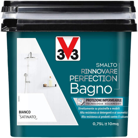 V33 Smalto Rinnovare Perfection Bagno Bianco Satinato 0,75 L