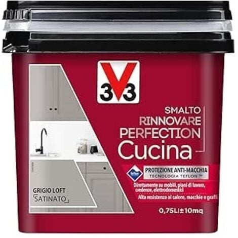 V33 - SMALTO RINNOVARE PERFECTION CUCINA750ML GRIGIO LOFT SATINATO