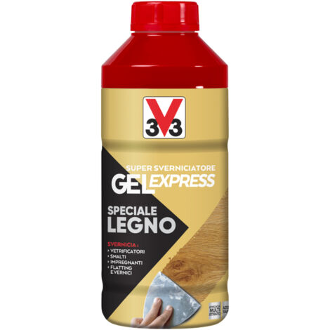 V33 Sverniciatore Speciale Legno Incolore 1L - Rimuove 10 Strati di Vernice