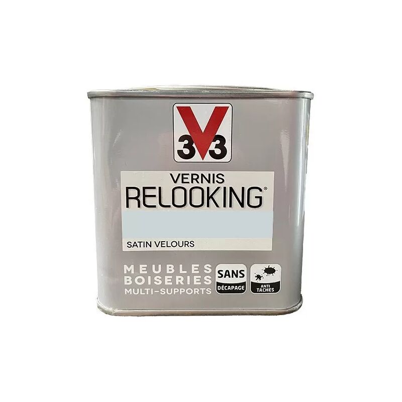 V33 - Vernis Relooking Gris Galet Satin Velours 1 l