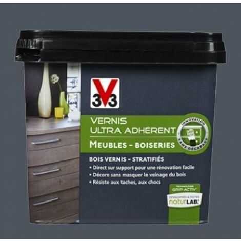 V33 Vernis Ultra Adhérent 0,75L Gris béton 0,75 L - Gris béton
