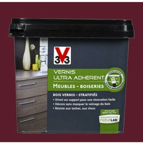 V33 Vernis Ultra Adhérent 0,75L Lie de vin 0,75 L - Lie de vin