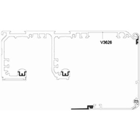 V3626G66 Profilo Cassonetto Valor T L 6650 Grezzo DITEC ENTREMATIC V3626G66