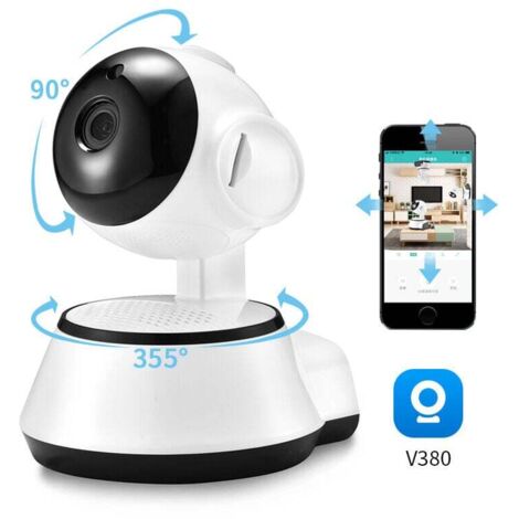 V380 Pro WiFi IP Panoramic Surveillance Camera, Wireless Home Security Device, Audio Recording, Indoor Video Baby Monitor