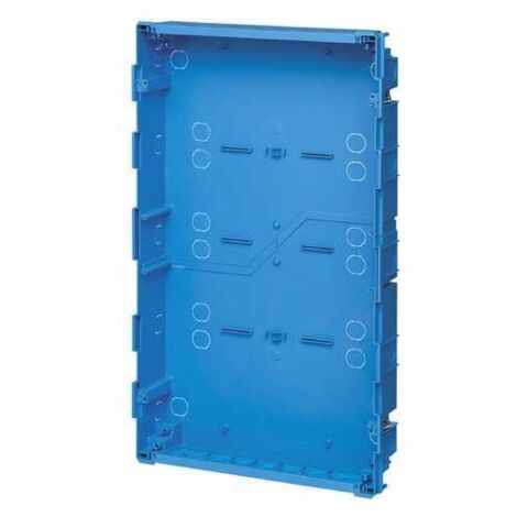 V53772 Caja empotrada para centralita 72M para leer azul