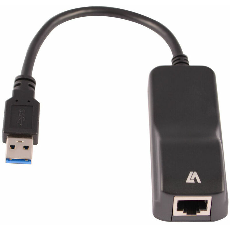 

V7 Adaptador Ethernet a USB V7 CBLUSB3RJ-1E Negro