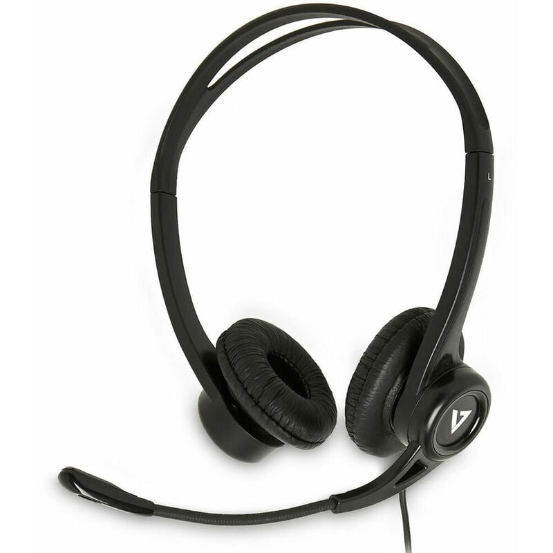 

Auriculares con Micrófono HU311-2EP Negro - V7