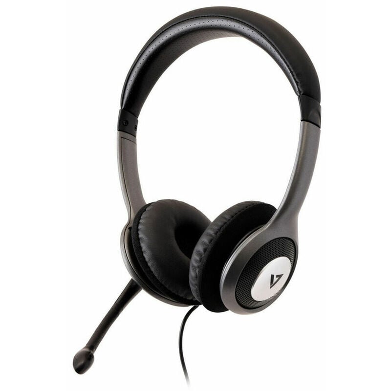 

Auriculares con Micrófono HU521-2EP Negro - V7