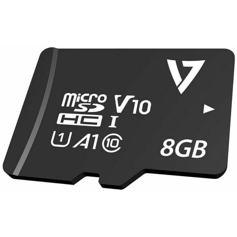 

V7 Tarjeta Micro SD V7 CL10MAX 8 GB Negro