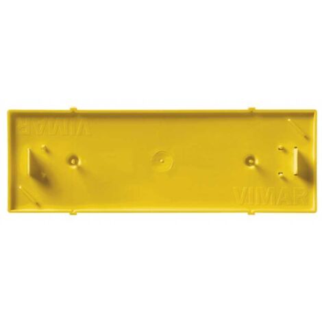 V71326 Tapa Antisalpicaduras Protectora para Cajas Amarillo 7 Puestos