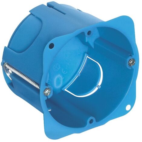 V71701 Boîte encastrée ronde pour lecture bleu