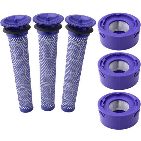 V8-Filter für Dyson 3 Nachmotor-HEPA-Filterset und V8-Vorfilter V7 Ersatzfilterset für Dyson Staubsauger Ersatzteil