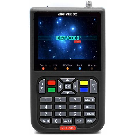 V8 Finder Digitaler Satellitenfinder mit 3,5 Zoll LCD Digitalanzeige schwarz EU