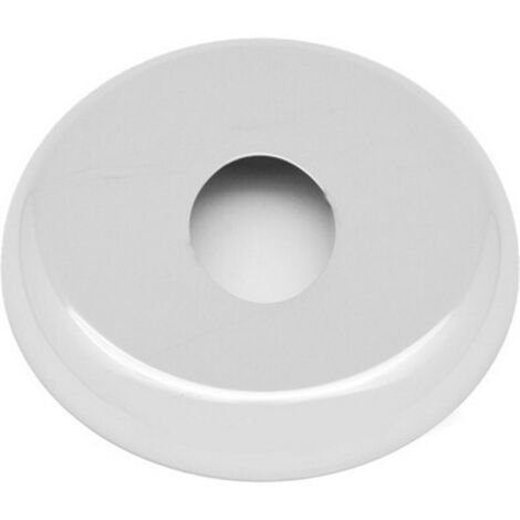 Va Albertoni rosone gigante con foro ovale   esterno 110 mm   30 mm in ottone cromato di colore bianco ricambi rubinetteria