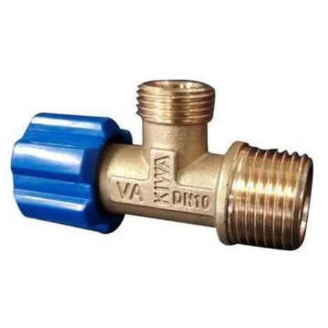 Va Albertoni Rubinetto d'arresto maschio 1/2X3/8 senza dado 1/2 x 3/8 con maniglia