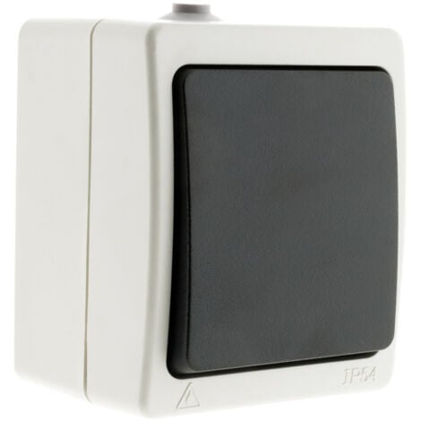 Va et vient 10A IP54 - Noir - Aquae - Zenitech
