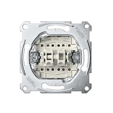 Va et vient 10A + poussoir O/F 10A borne vis sans enjoliveur ni plaque MPLAN - ARTEC SCHNEIDER MTN311400
