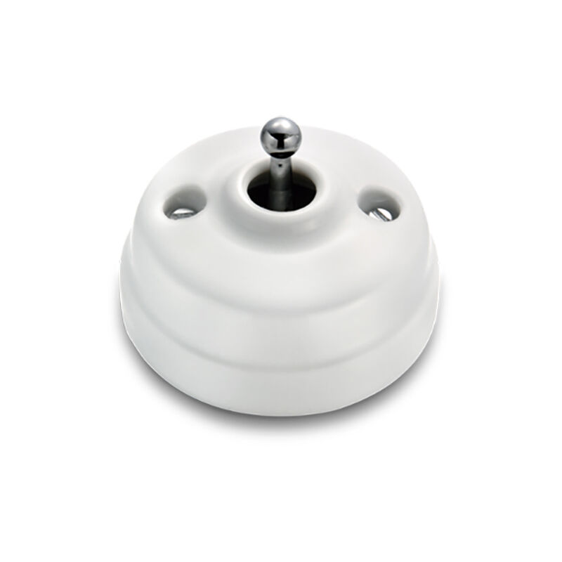 Va & Vient Porcelaine blanche Manette et vis chrome brillant DIMBLER - FONTINI