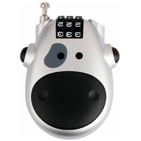 Vache Réinitialisable Combinaison de Verrouillage,3 Chiffres Verrou de cble pour Valise, Dossiers Suspendus, Valise, Valise Baggage Verrouille