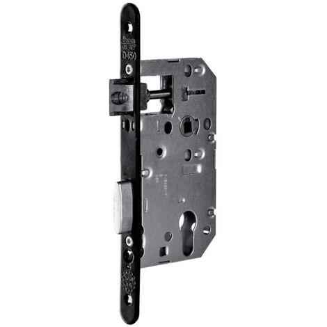Vachette – Serrure à encastrer D45PR – Axe 50mm – Entraxe 70mm – Carré 7mm – Pêne réglable pour sécurité optimale