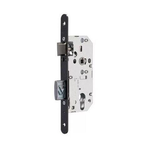 Vachette – Serrure mécanique D450 – Pêne dormant oblong nickelé – Coffre anticorrosion – Pour bois dur et teck – Test endurance norme