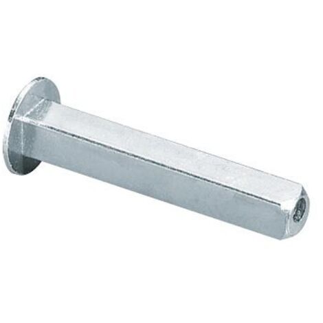 Vachette – Tige carrée mobile à bouchon 58mm – Acier pour poignées de porte – Carré 7mm – Compatible avec portes palières