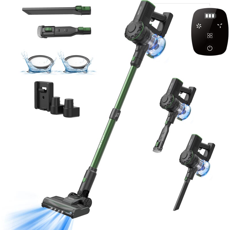 Vactidy - Aspirateur Balai sans Fil V9PRO,30KPA Aspirateur sans Fil Puissant,45 Min durée,avec écran,Moteur sans Balais HyperMotor™