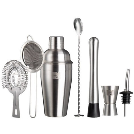 Vacu Vin Set de cóctel elegante acero inoxidable 7 herramientas