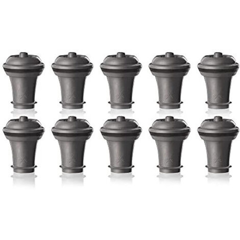 Vacu Vin weinkorken Wine Saver 3,7 x 9,5 x 19 cm grau 10 Stück