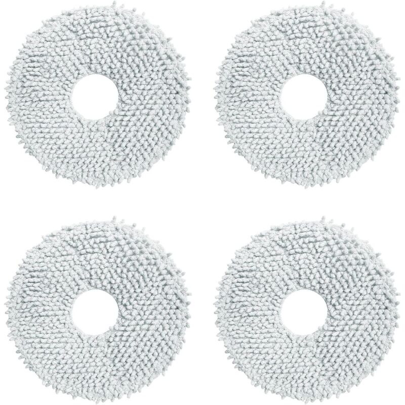 Vacuum Cleaner Spare Parts (4 Cleaning Cloths) Compatible with Dreame Bot L10s Ultra Robot Vacuum Cleaner Accessories