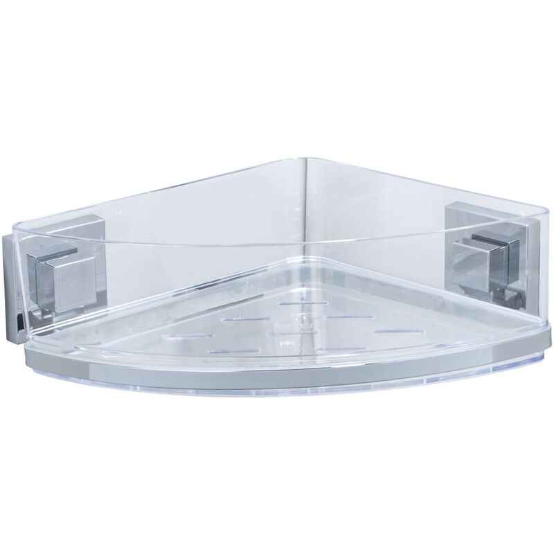 

repisa esquinera de acero fino Quadro sin taladrar Vacuum-Loc® - Wenko