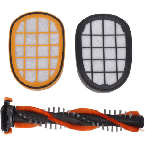 Vacuum Roller Brush Yellow Black Filter Replacement Vacuum Clerner Accessory Replacement Parts Kit for FC6822 6823 6827 6908 6906 Vacuum Cleaner