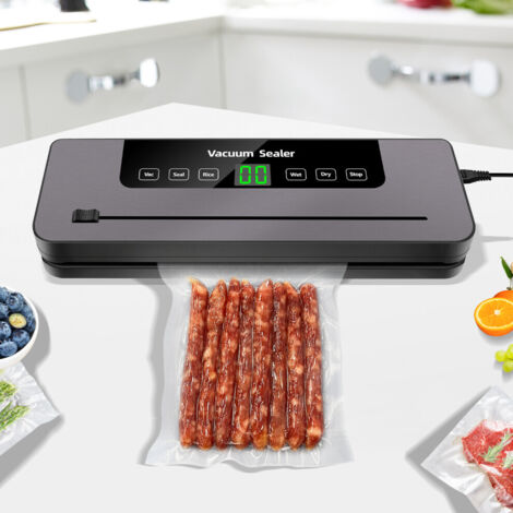 Vacuum Sealer Machine 300W Food Sealing System Wet Dry Mode with Seal Bags - S
