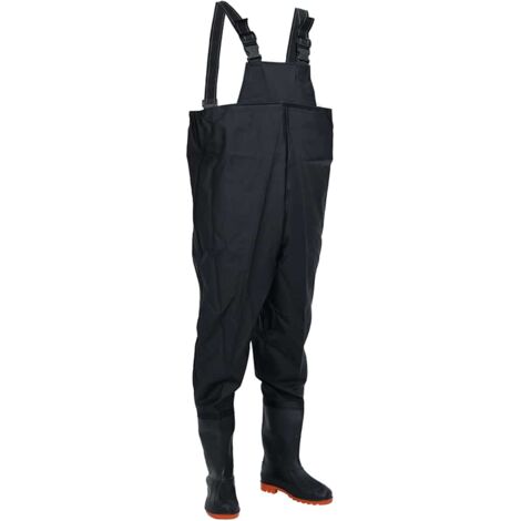 Vadeador de pecho con botas negro talla 38