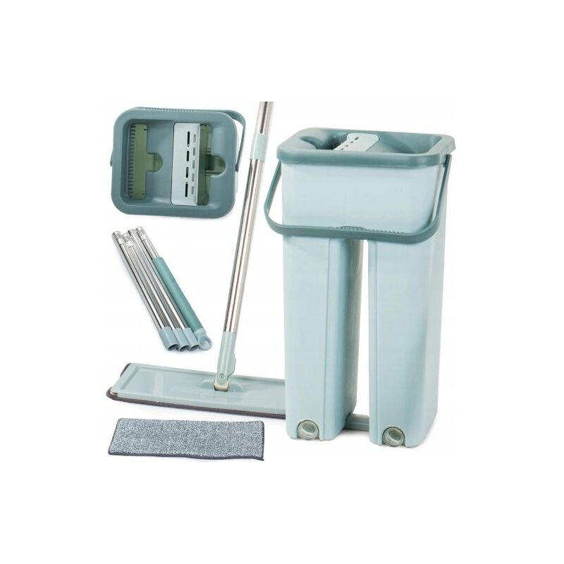 Vadrouille plate rotative, essoreuse à godet à deux chambres