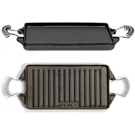 Vaello Grillplatte aus Gusseisen dunkelgrau 47x27 cm