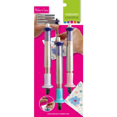 Vaessen Creative Occhielli, Plastica Lega di Acciaio, Multicolore, 13x2x2 cm