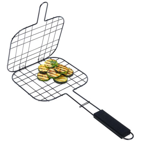 Vaggan Griglia da Hamburger per Barbecue Nero
