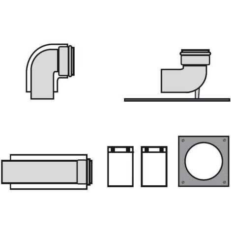 Vaillant 0020095533 Set collegamento base per intubamento 160 mm | Prezzi e offerte su Tavolla.com