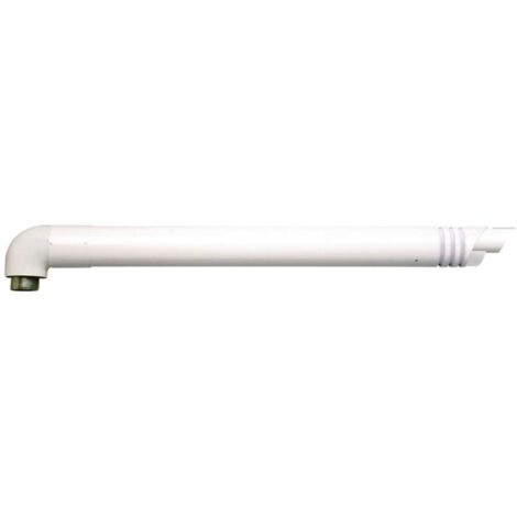 Vaillant 303845 Kit Scarico Coassiale, con Terminale Antivento, Bianco