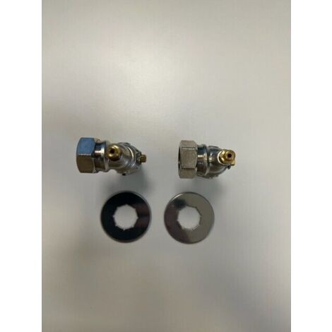 Vaillant 306200 Kit Saracinesche a Squadra per Allacciamento, Bianco