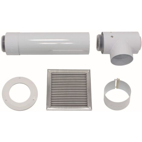 Vaillant Basis-Anschluss-Set für getrennte Luftzufuhr 80/125 mm PP, 0020021006