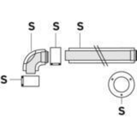 Vaillant Basis-Anschluss-Set für Überdruck Luft/Abgassystem DN100 303240